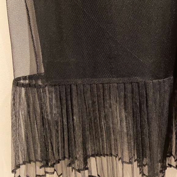 Late 90s!!! Vintage Betsey Johnson net cocktail dress with ruffle hem - Picture 3 of 3